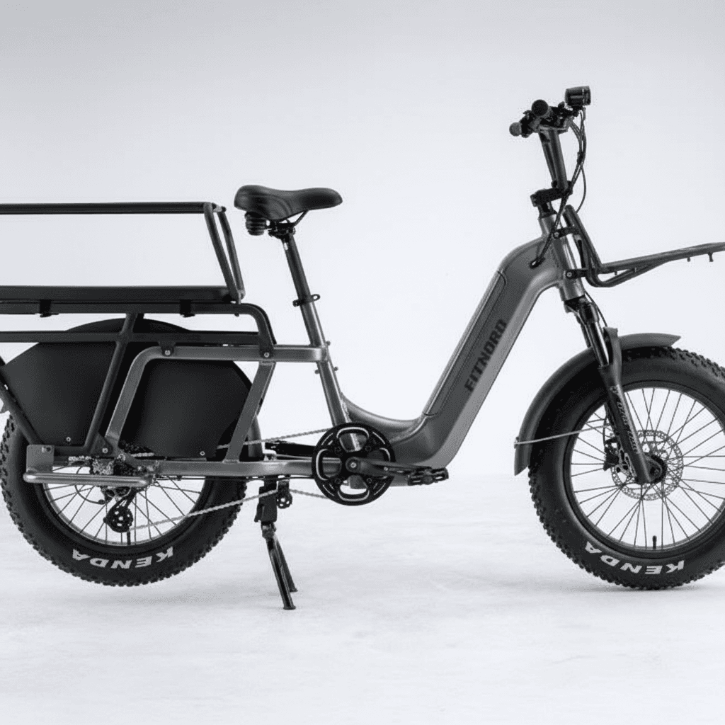 FitNord Cargo 350 Pitkäperäinen Sähköpyörä, harmaa – kuva