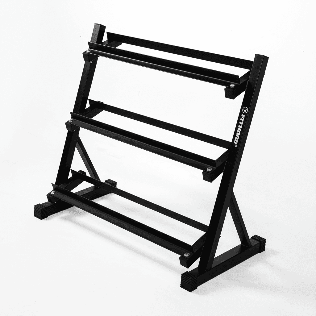 FitNord Käsipainoteline kolmikerroksinen, 93 cm – kuva