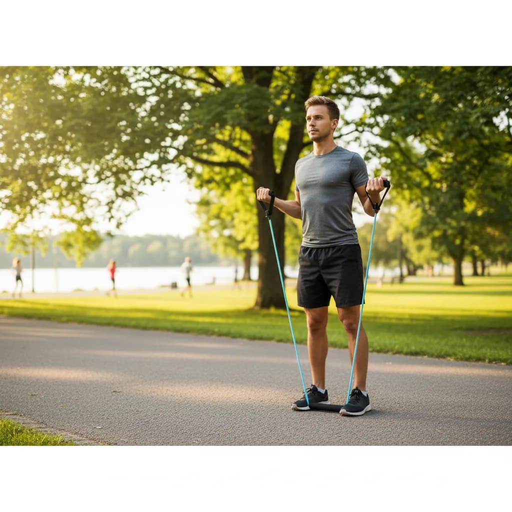 FitNord Vastuskuminauha kahvoilla, raskas – kuva