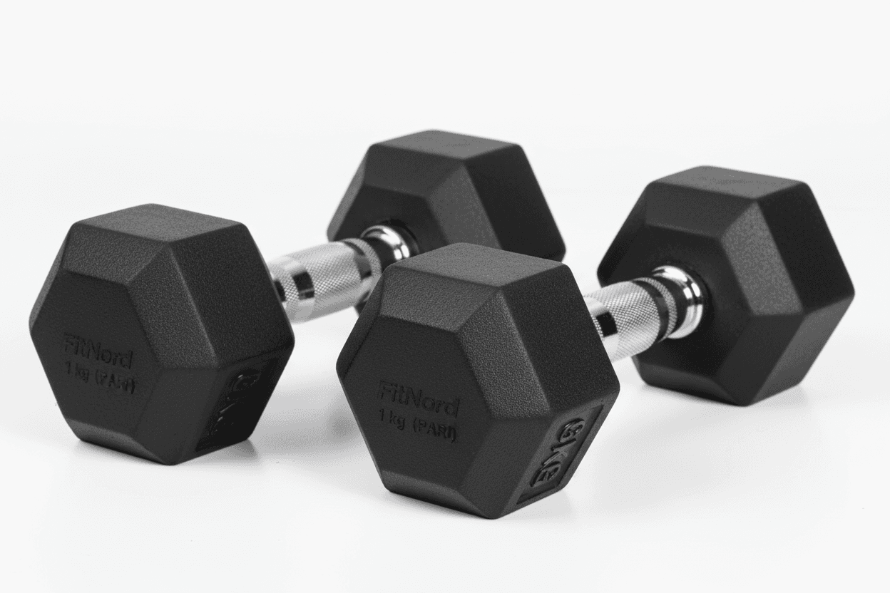 Hex Käsipainot 1 kg (PARI), FitNord – kuva