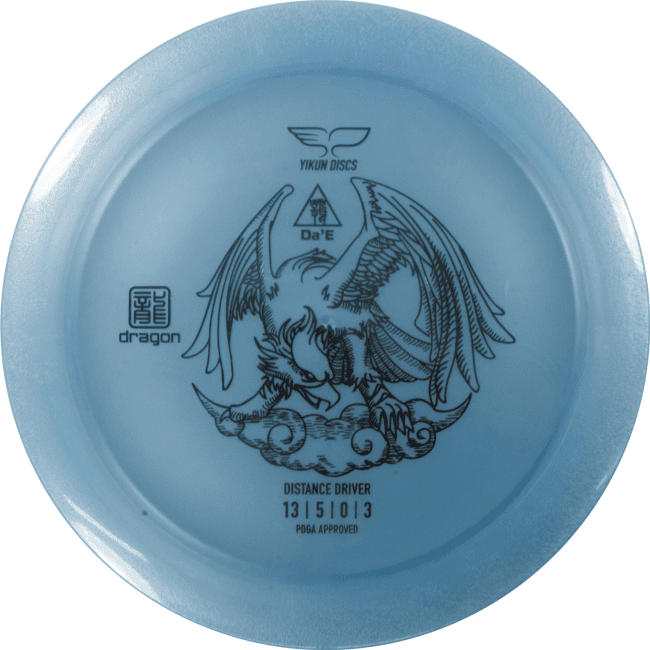 Yikun Dragon Line Da"'e Pituusdraiveri Frisbeegolfkiekko, vaalean sininen