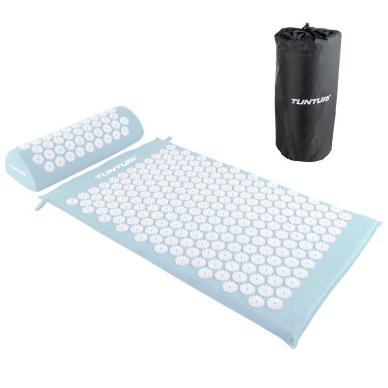 Tunturi Acupressure Piikkimatto &amp; tyyny (Vaaleansininen)