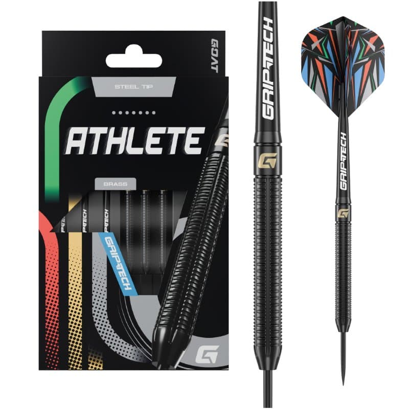 Goat Athlete brass 13g Darts-tikat Musta
